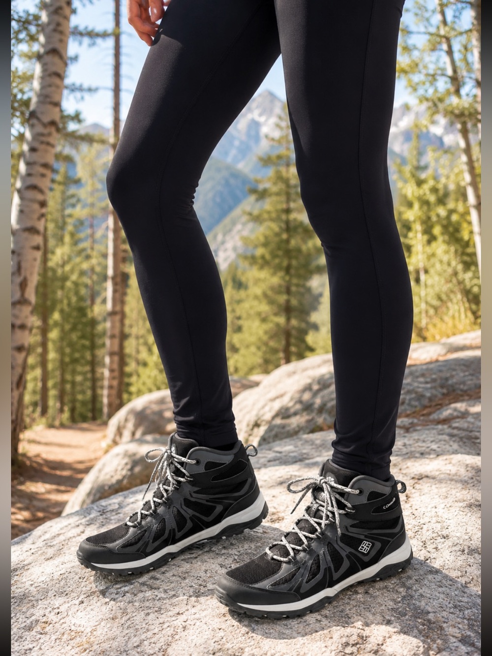 Columbia Black and Gray Women's Ankle Hiking Boots❤️9.5